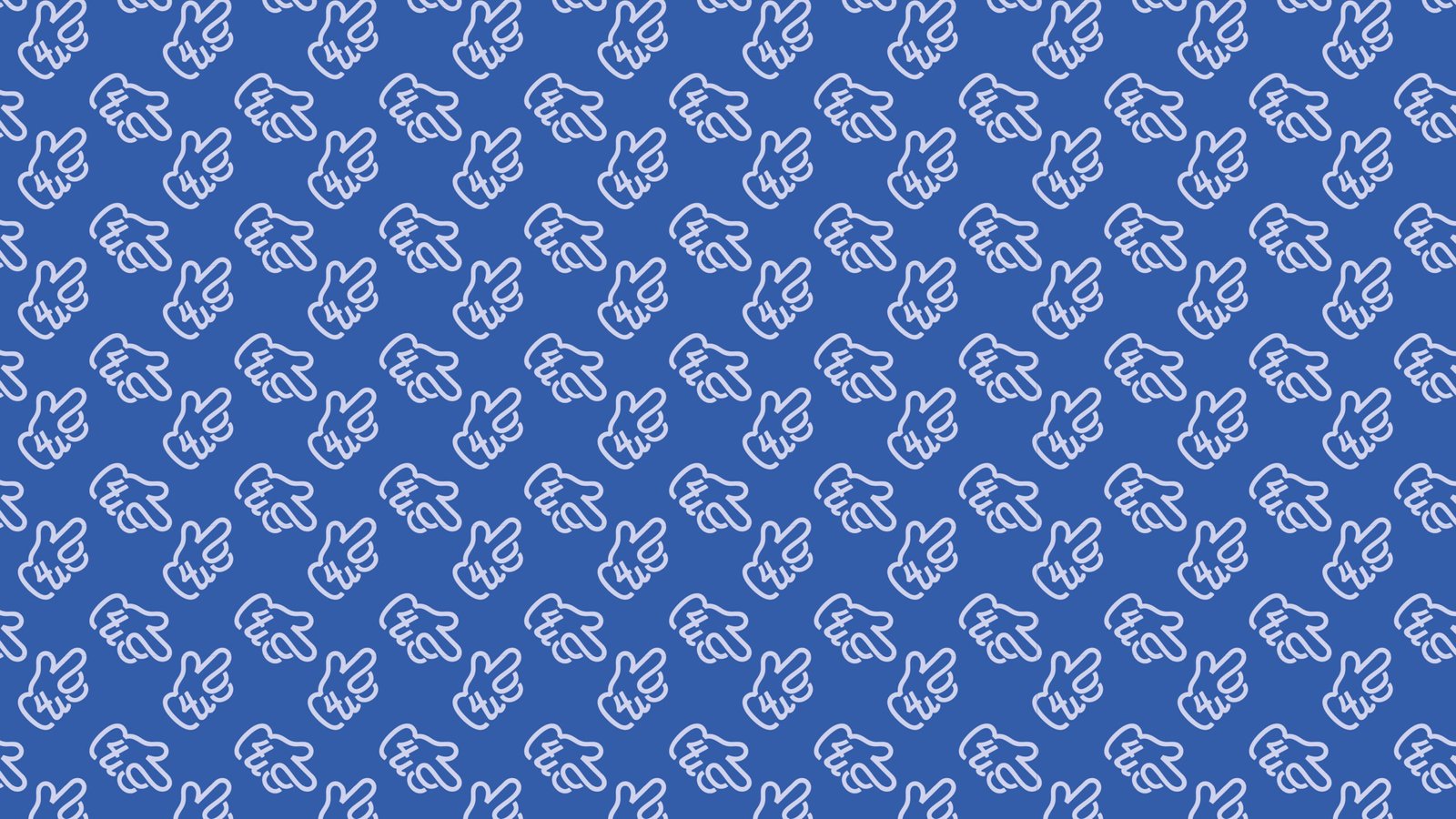 Blue pattern background featuring repeating 4u Marketing hand-pointer logo used as the blog header image.